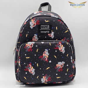 Loungefly Disney Marvel Thor Chibi Galaxy Mini Backpack New